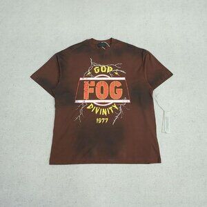 Fear of God Brown Vintage Lightning Bolt Short Sleeve T Shirt